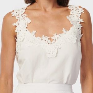 Cami NYC White Lace Trim Camisole Fairycore